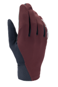 Alpinestars A-Dura Thermal Gloves, MTB Winter Gloves, Dark Burgundy and Black, featuring a wind-blocking outer shell and neoprene cuff, white logo detail, thermal insulation for cold weather riding