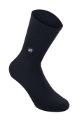 Alpinestars Alps Crew Socks, Cycling Socks, Black, ribbed knit calf with embroidered star logo patch, classic crew style for MTB and road riding