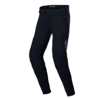 Alpinestars A-Dura Thermal Pant, Mountain Bike Pants, Black, featuring a rugged nylon shell with a ratchet closure system, reflective star logo on the left thigh, and an anatomically pre-curved shape for off-road riding comfort.