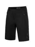 Black Alpinestars A-Dura Ride MTB Shorts, featuring a ratchet waist closure and zippered pockets for trail performance.
