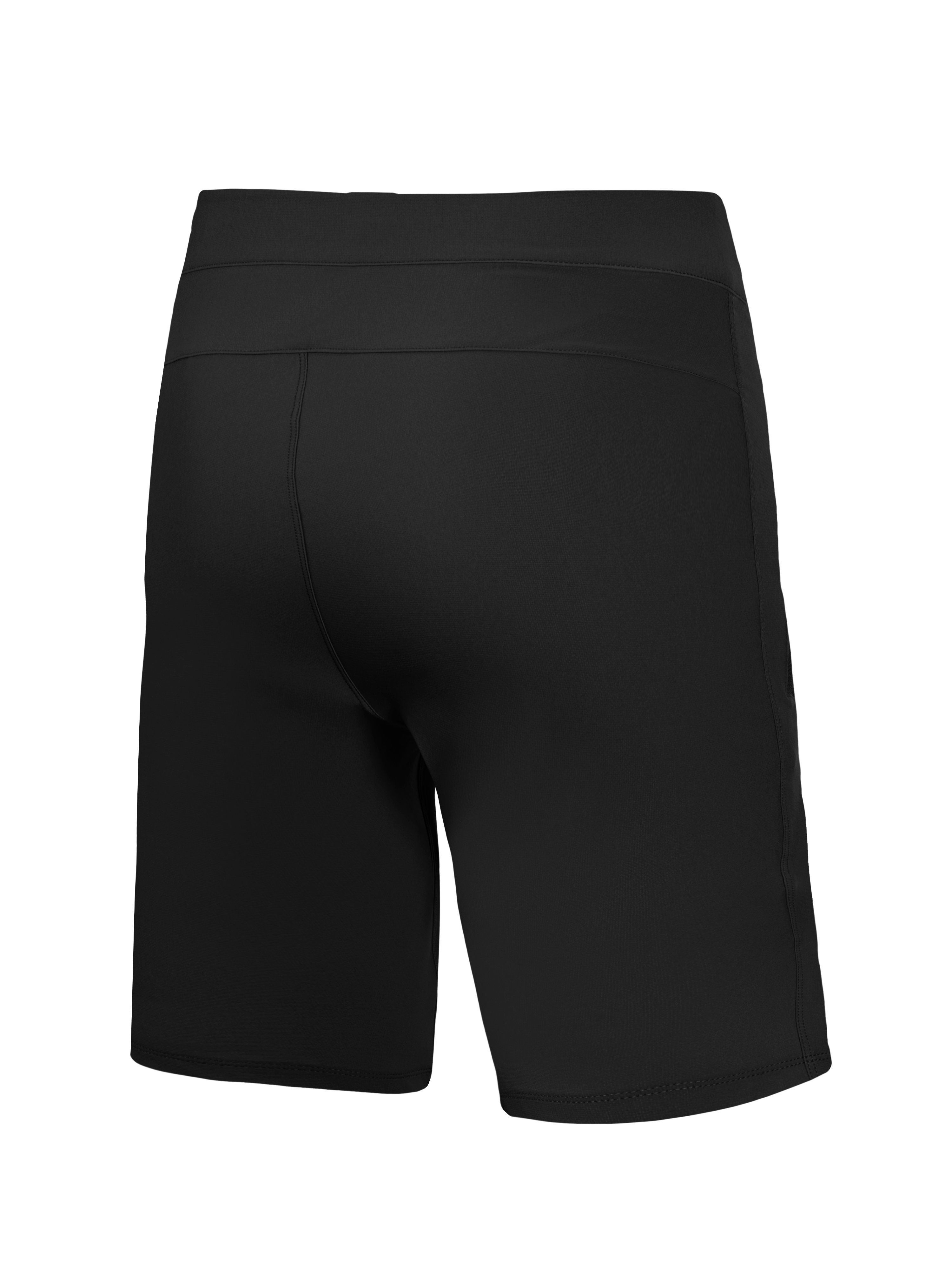 Black A-Dura Ride Liner Shorts, back view of technical mountain bike base layer with flexible stretch fabric.