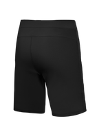 Black A-Dura Ride Shorts, rear view, featuring durable 4-way stretch woven fabric for mountain biking performance.