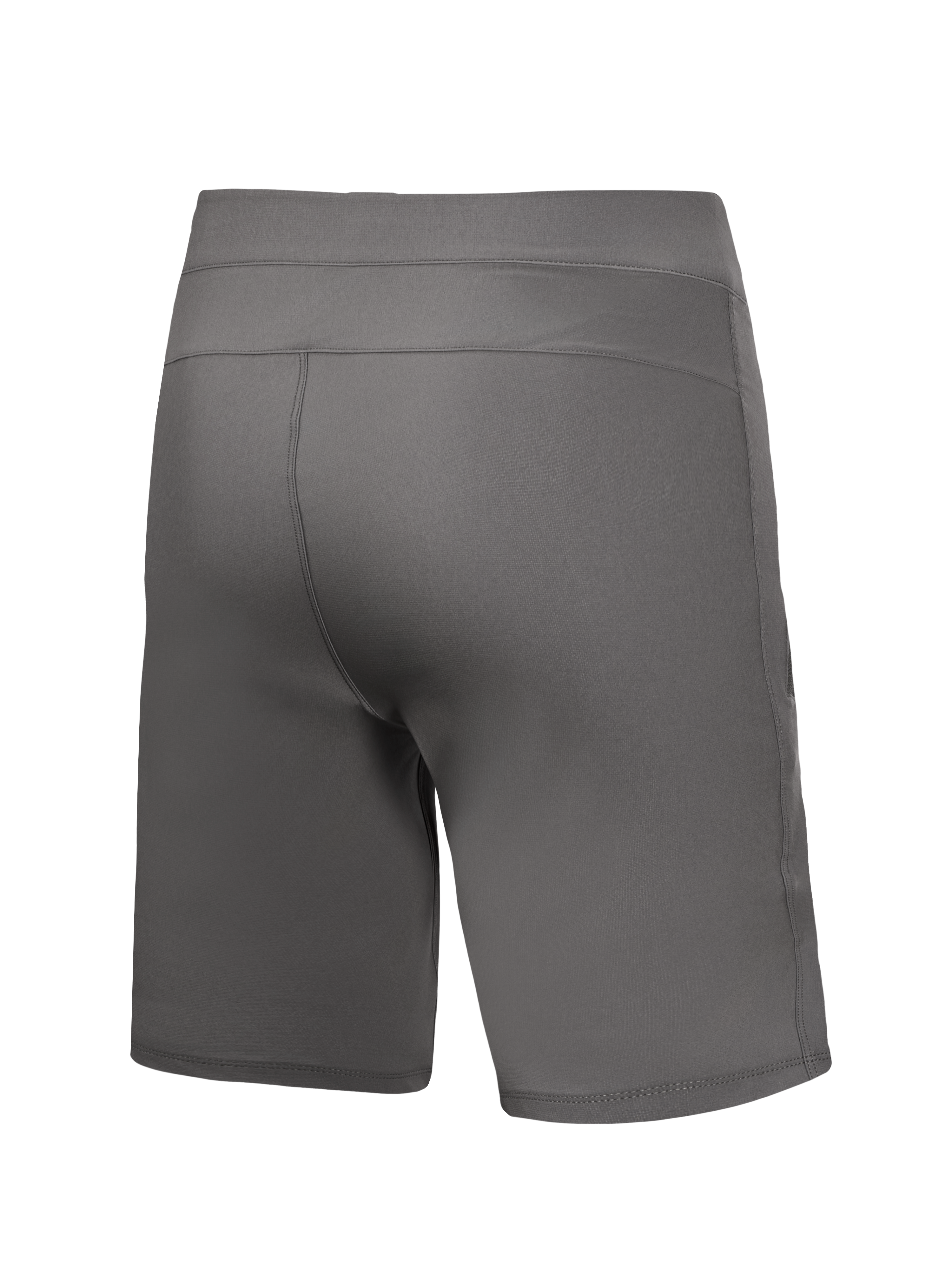 Gray A-Dura Ride Liner Shorts, back view, technical 4-way stretch MTB shorts designed for mountain bike performance.