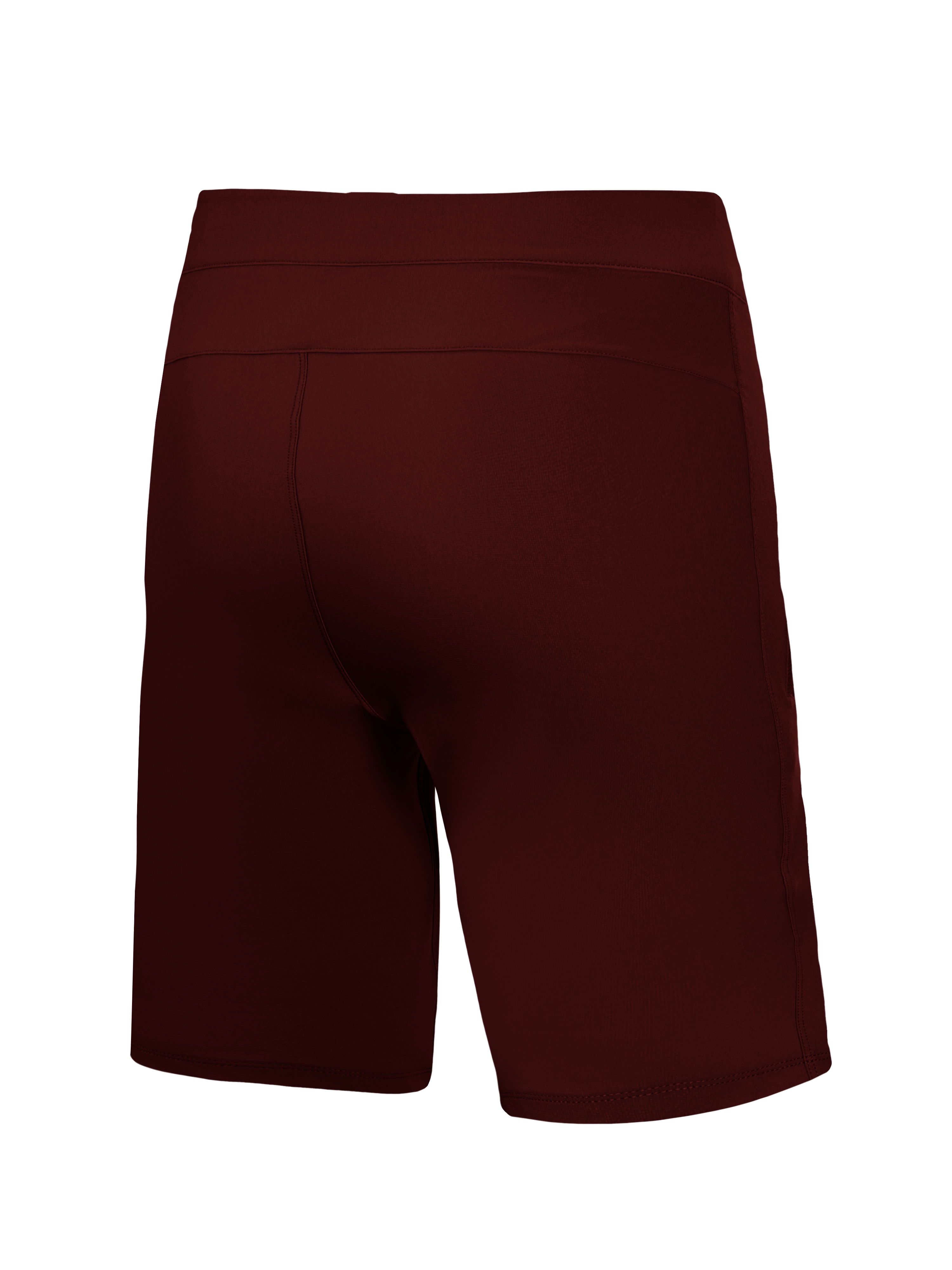 Alpinestars A-Dura Ride Shorts in Bordeaux, rear view highlighting the minimalist design and durable MTB stretch material.