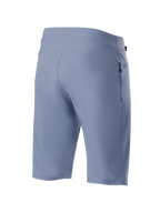 Alpinestars A-Dura Shorts, Infinity Blue, MTB cycling shorts, rear view featuring zippered pocket and technical stretch fabric, durable off-road apparel