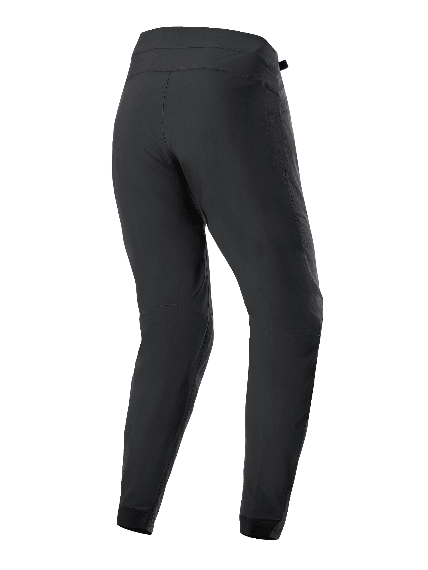 Alpinestars Women's Stella A-Dura Pants, MTB Cycling Pants, Black, rear view showing ergonomic construction, tapered fit, and durable 2-way stretch fabric for mountain biking.