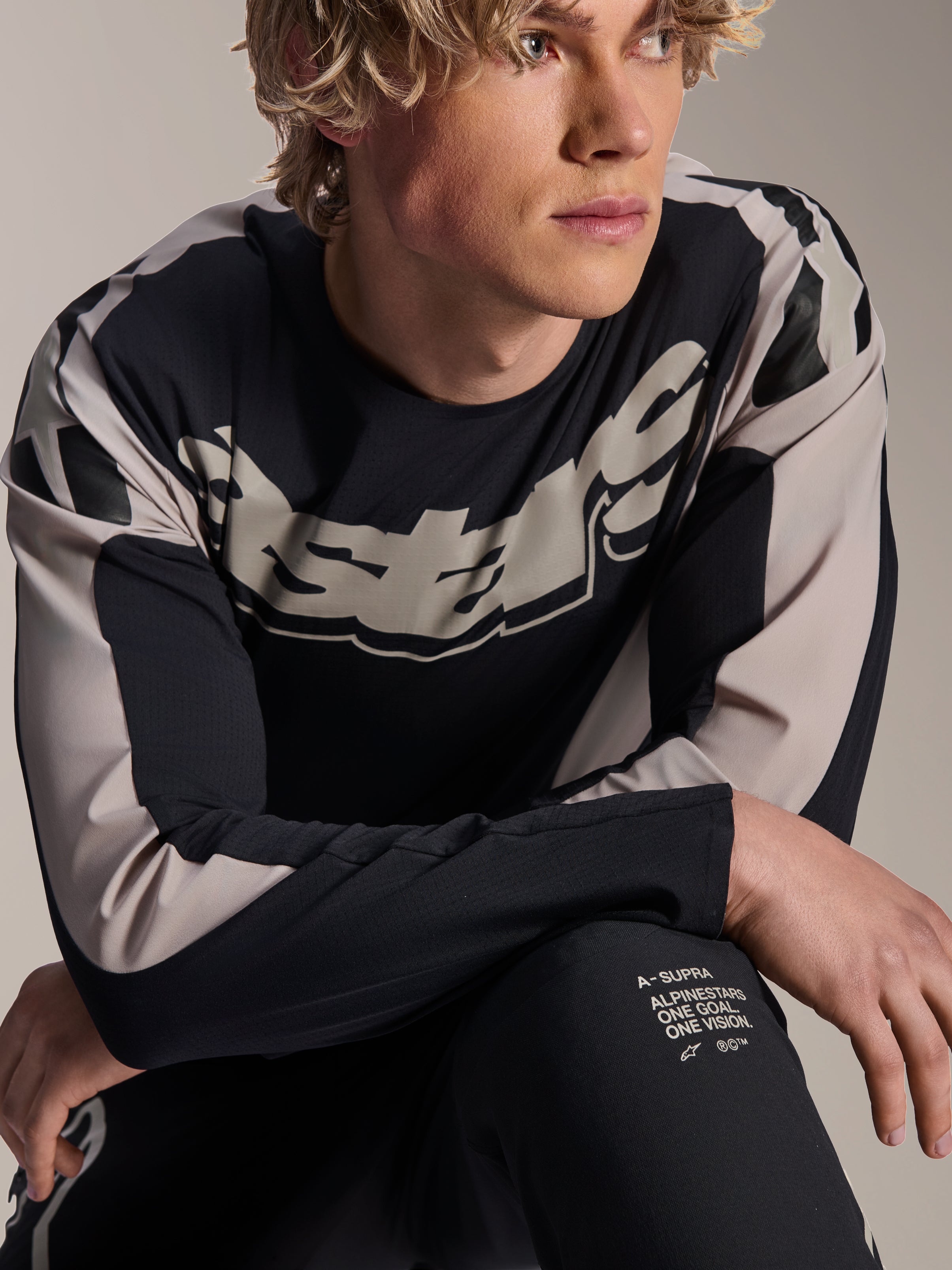 A-Supra Melt - Black Cycling Jersey | Alpinestars®