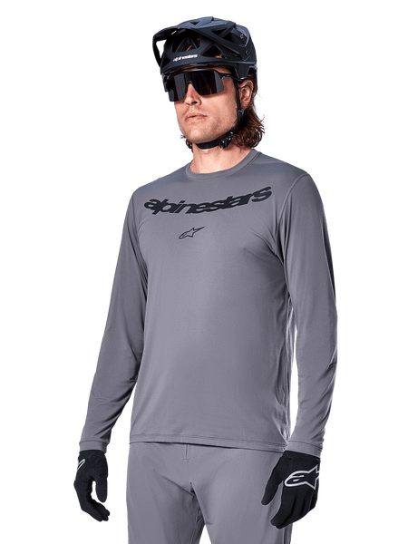 Da-iCE 和田颯 Long Sleeve Charcoal Gray A-Dura Rocker Jersey - Long Sleeve - GRAY MTB Jerseys