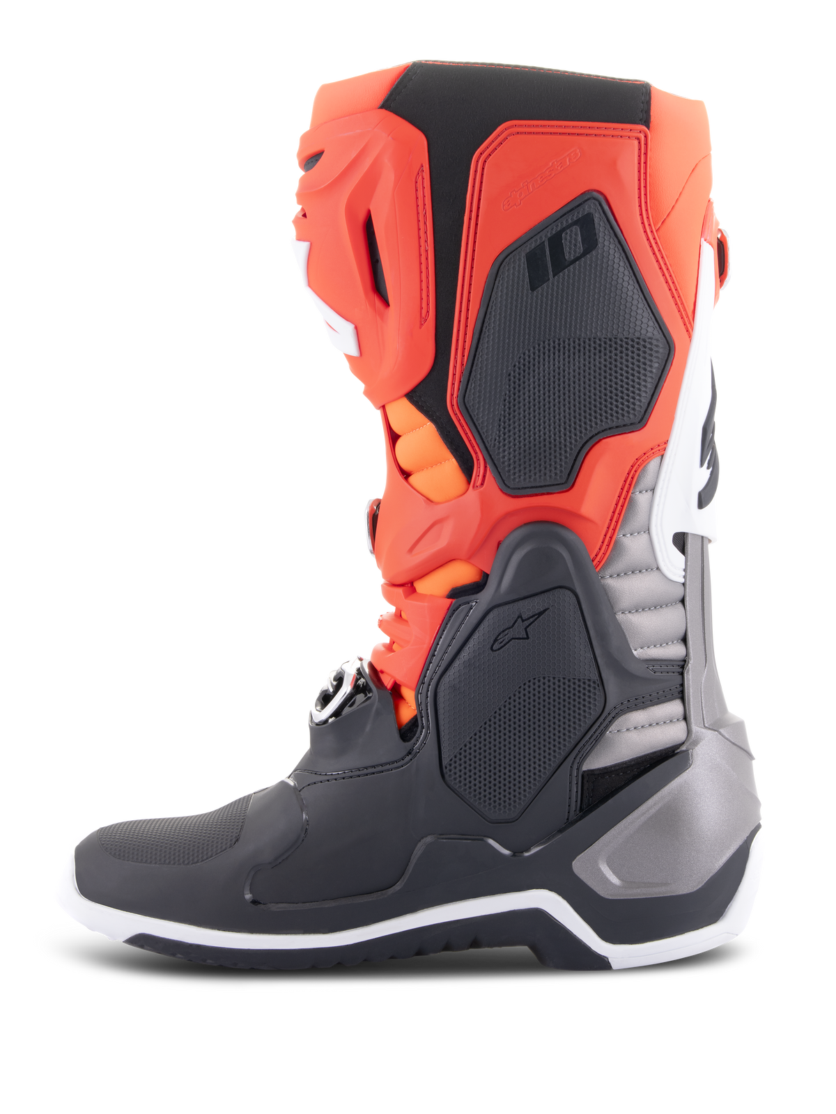 Tech 10 - Black Red MX Boots | Alpinestars®