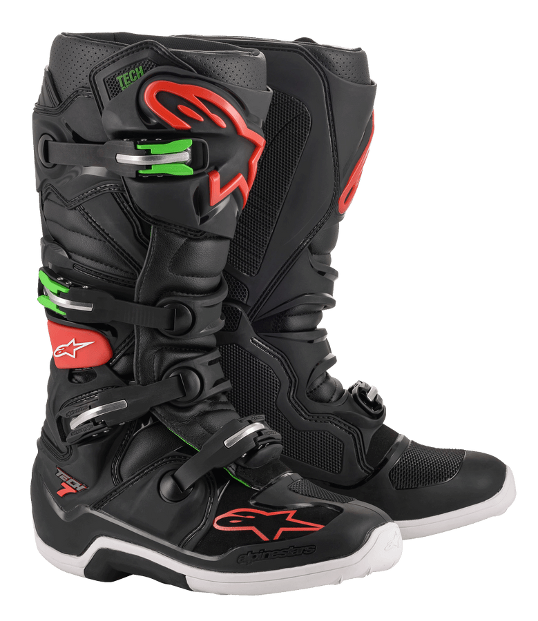 Technical Riding Shoes Tech 7 Boots - BLACK MOTOCROSS Boots | Alpinestars