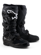 Alpinestars Tech 7 Enduro Gore-Tex Boots, waterproof black and gray off-road motorcycle boots featuring protective TPU armor.