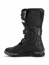 Alpinestars Corozal V2 Adventure Drystar® Boots, Motorcycle Adventure Boots, Black, side profile view featuring multi-material construction with buckle closures and a rugged all-terrain sole