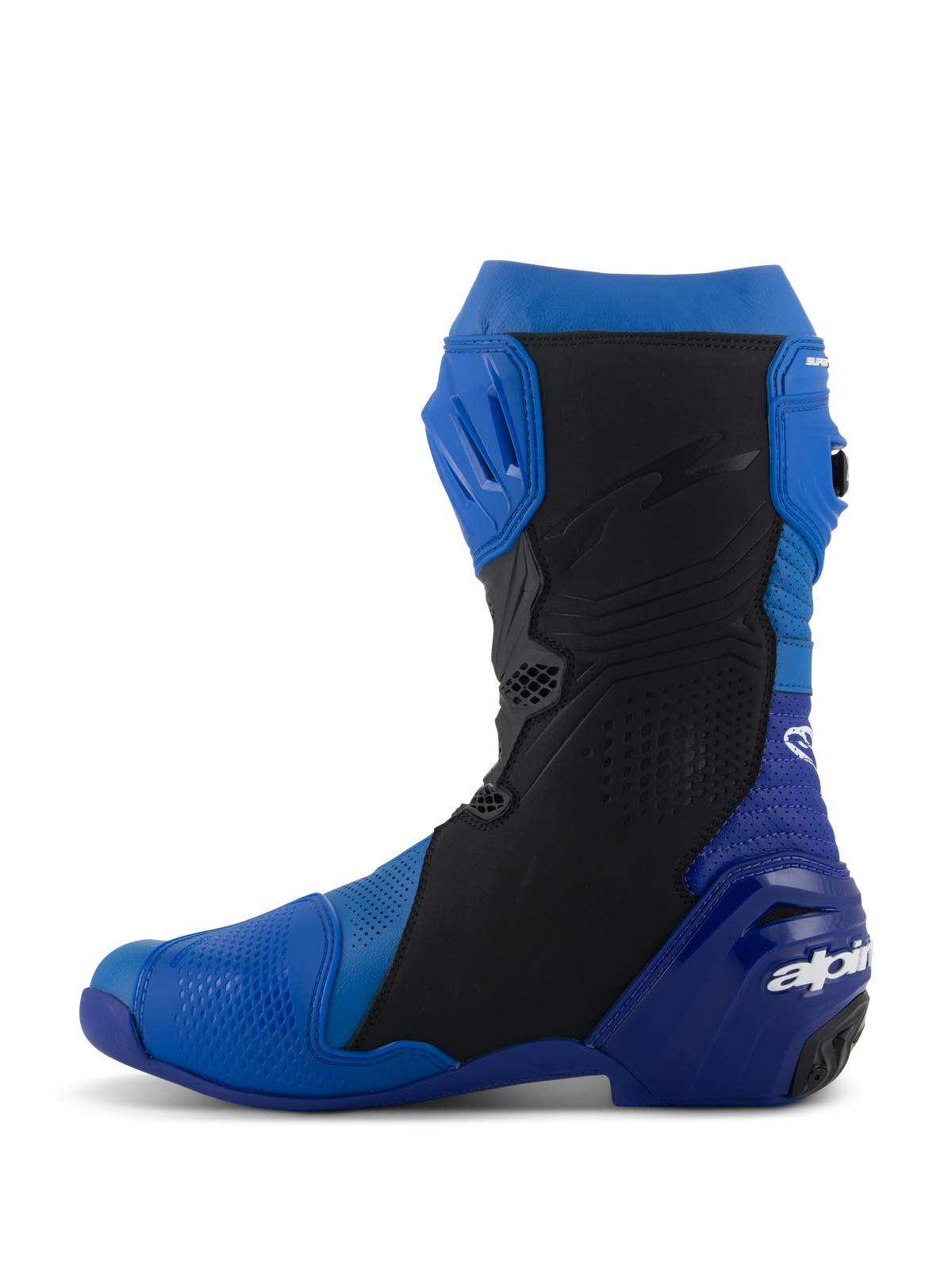 Supertech R Vented - Black Motorcycle Boots | Alpinestars®