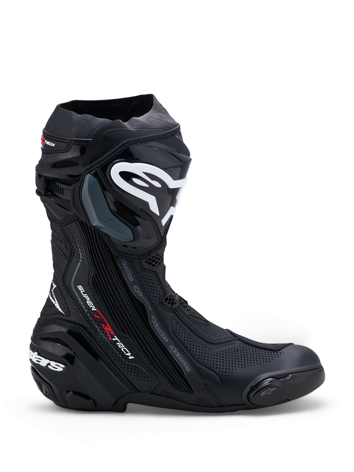 バイクウェア・装備 ALPINESTARS SUPERTECH R VENTED 42 Supertech R Vented - Black Motorcycle Boots | Alpinestars®