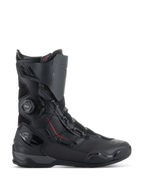 Alpinestars SP-X BOA® Boots, Motorcycle Sport Boots, Black with red accents, BOA® Fit System dial, mid-height construction with microfiber and mesh panels, TPU heel and toe protection, sleek road riding design