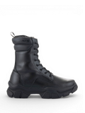 Alpinestars Ava Women's Boots, urban motorcycle riding boots in black leather with a chunky elevated sole.
