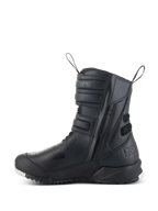 Alpinestars Women Stella RT-7 Touring Drystar® Boots, Women's Motorcycle Touring Boots, Black, side profile view showing double-zip entry, Velcro strap adjusters, reinforced protection zones, and rugged sole for adventure riding