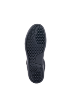 Alpinestars Chrome Shoes, Sole View, Black, featuring advanced rubber compound cup sole with hexagonal grip pattern and Alpinestars branding, urban motorcycle riding shoes