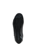 Alpinestars Faster-4 Drystar® Shoes, Black Cool Gray, underside view showing the textured rubber sole with grip pattern and Alpinestars logo, reinforced design for stability and traction.