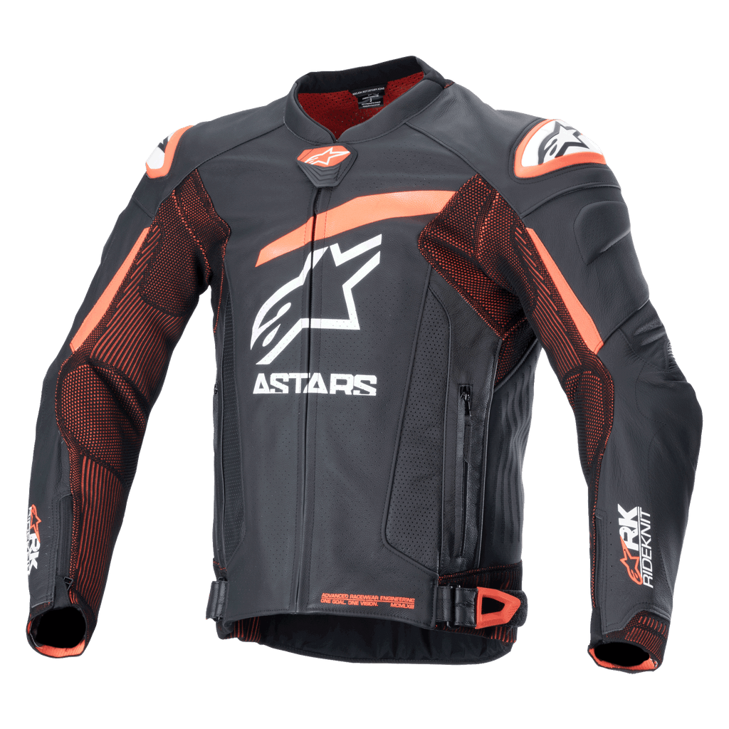 GP Plus R V4 Rideknit - Orange Motorcycle Jacket | Alpinestars®