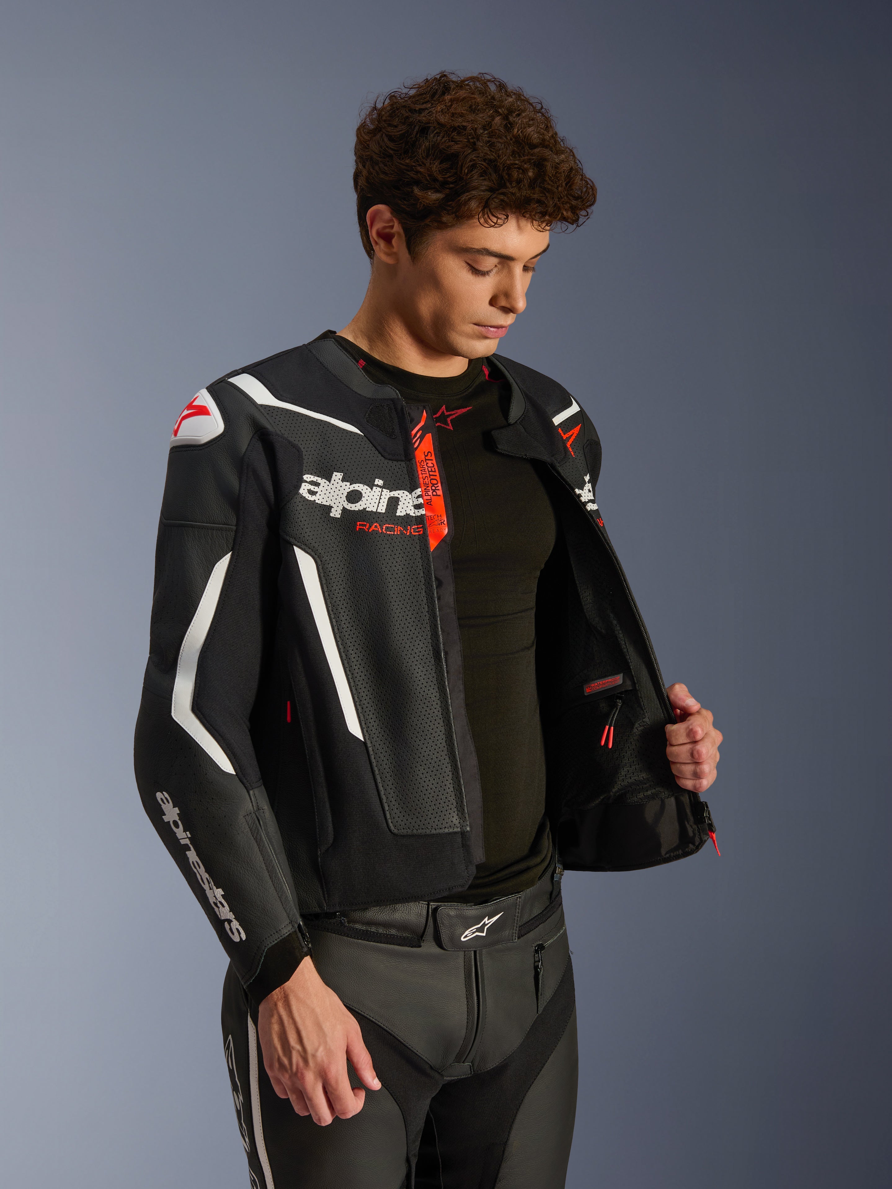GP Force V2 Air Leather Jacket - Black RACING/SPORT Jackets