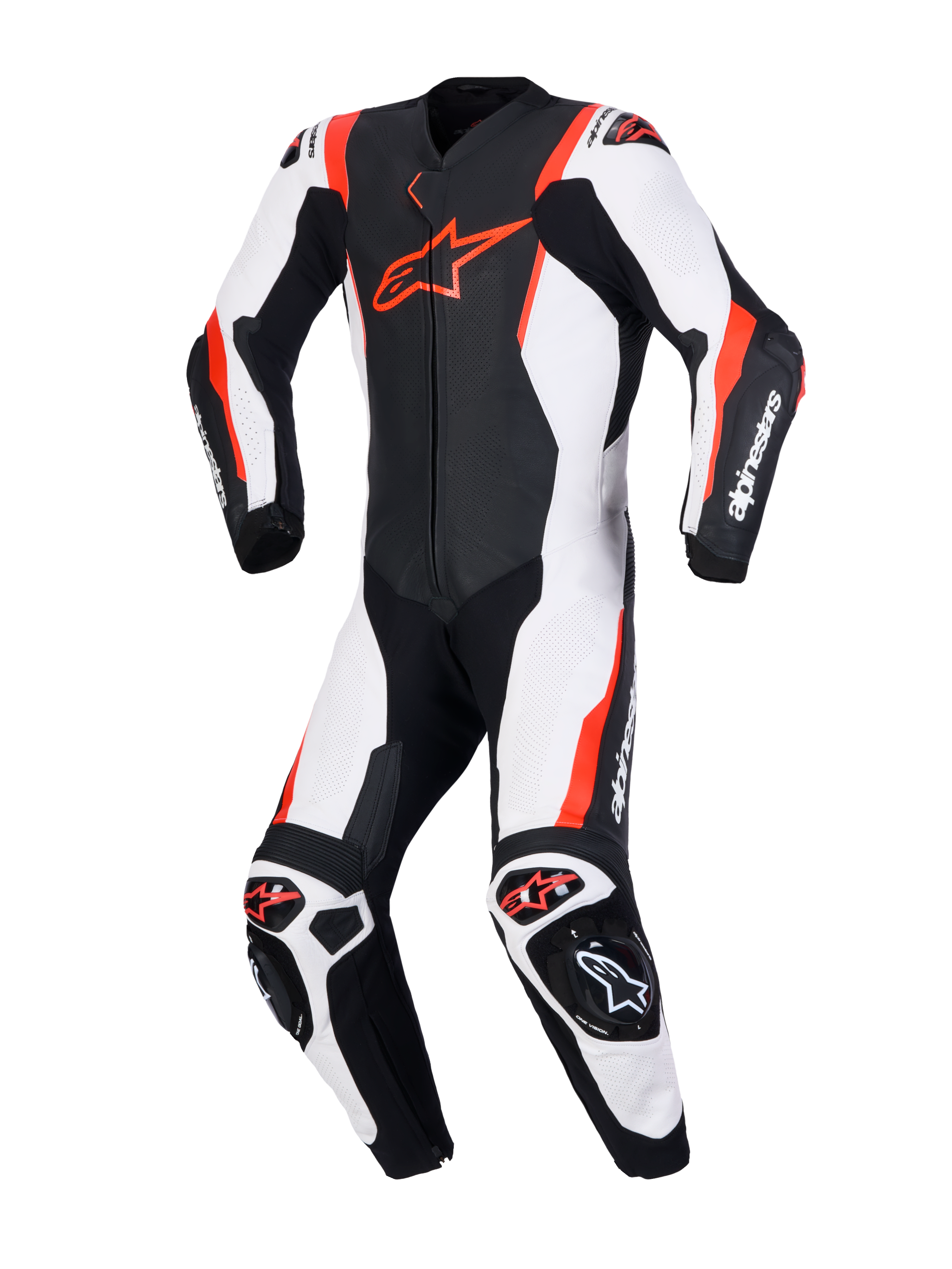 Missile V3 Leather - Black Motorcycle Suit | Alpinestars®