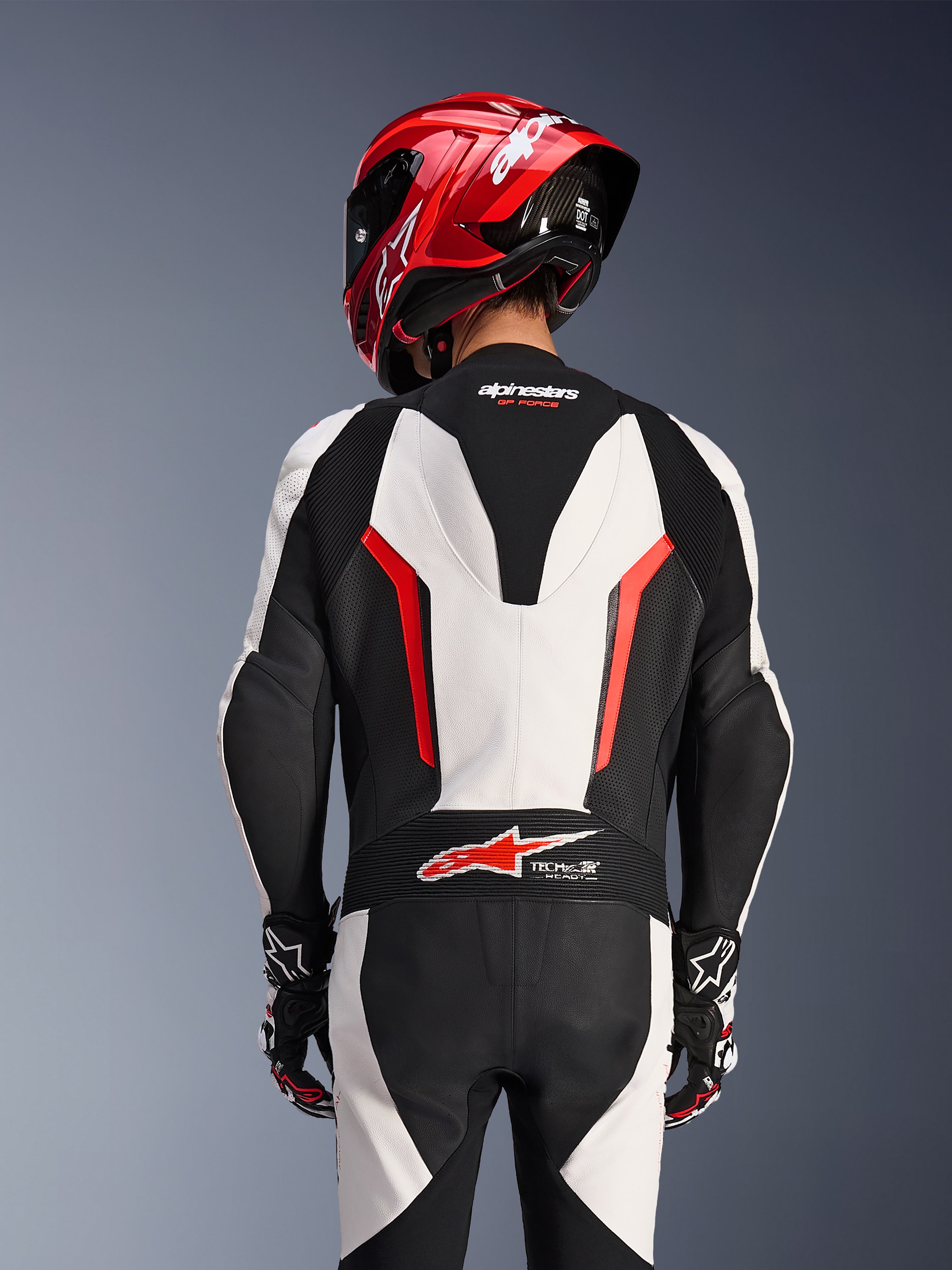 GP Force V2 1Piece - Red Motorcycle Suit | Alpinestars®
