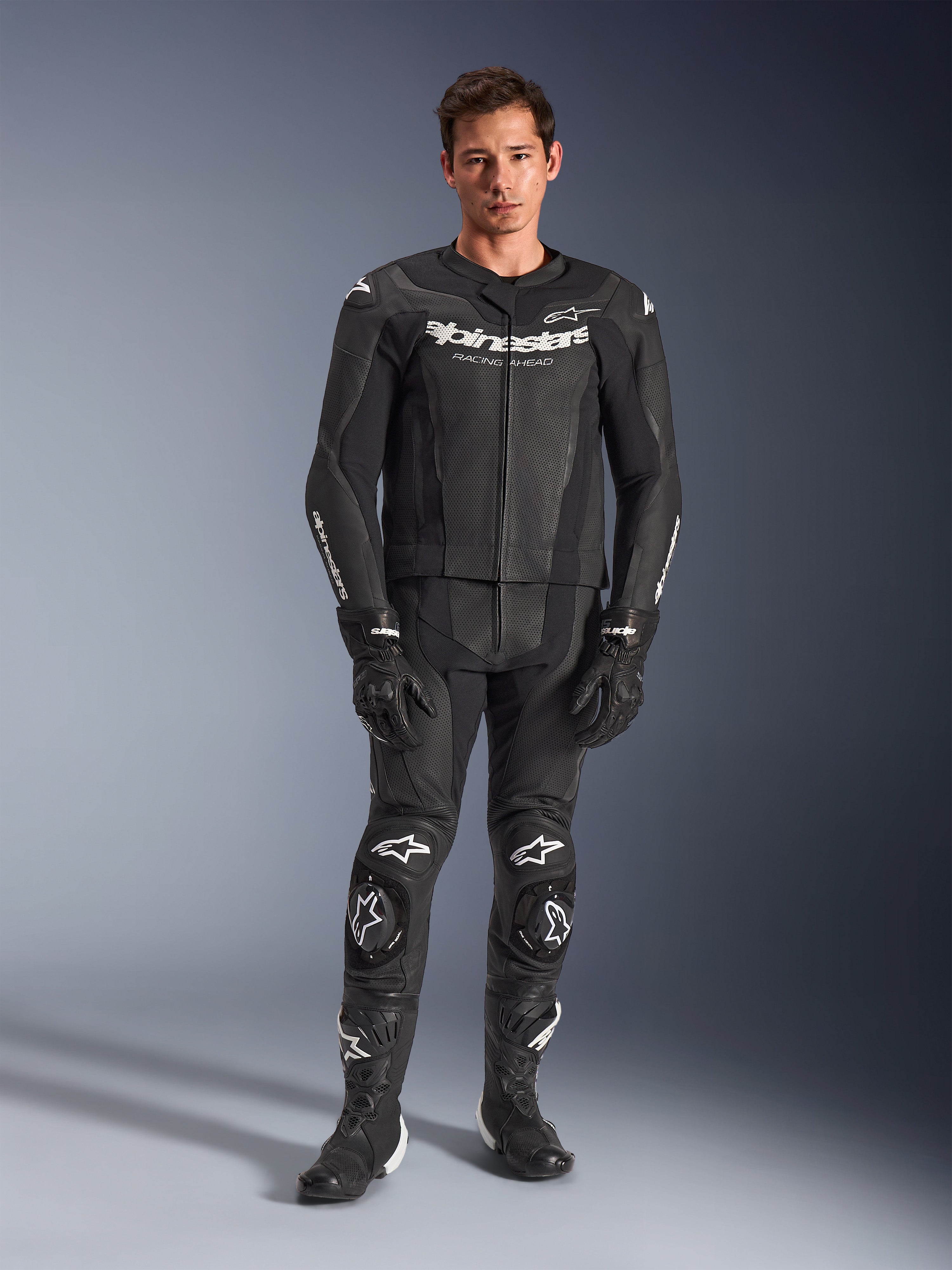 GP Force V2 2Piece - Green Motorcycle Suit | Alpinestars®