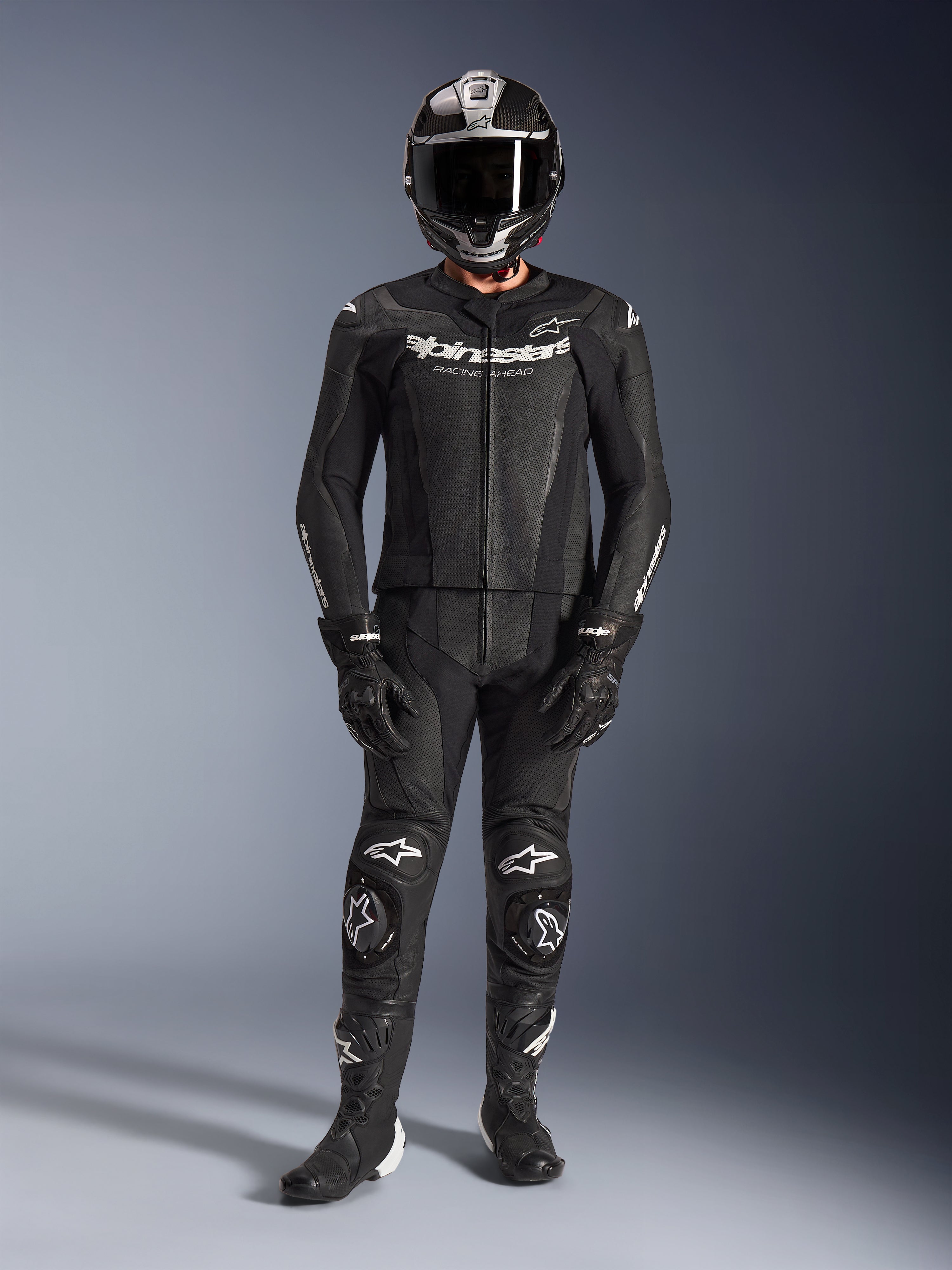 GP Force V2 2Piece - Green Motorcycle Suit | Alpinestars®
