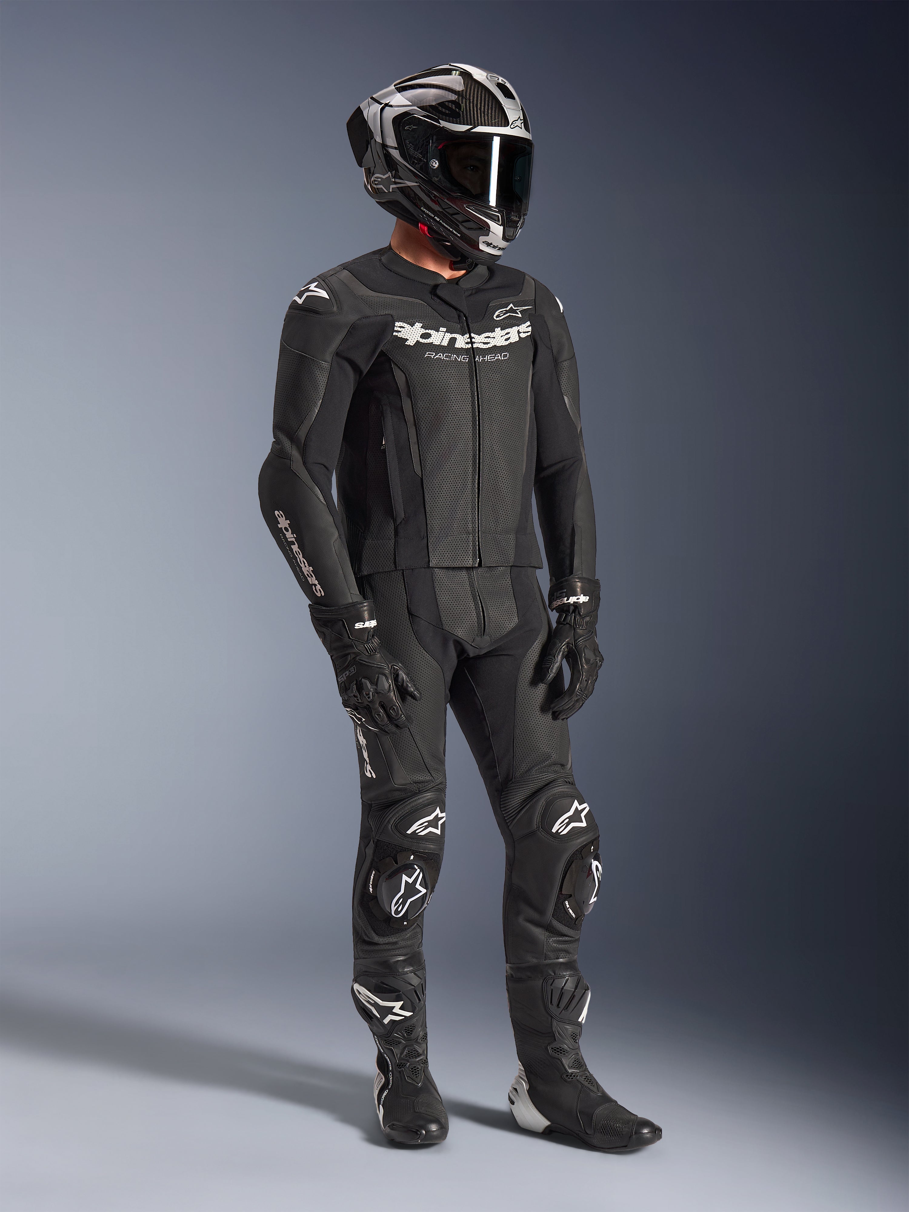 GP Force V2 2Piece - Green Motorcycle Suit | Alpinestars®