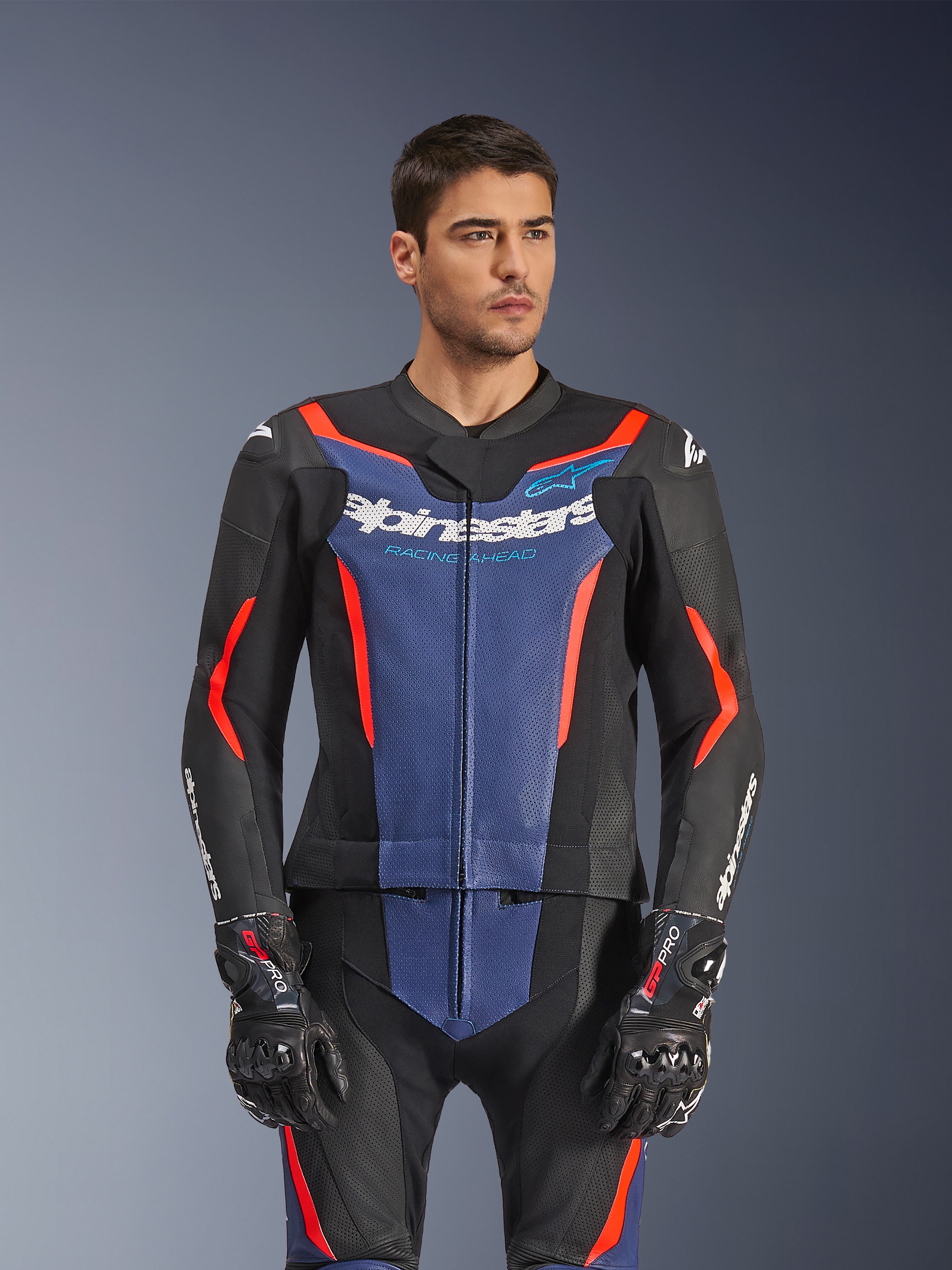 GP Force V2 2Piece - Red Motorcycle Suit | Alpinestars®