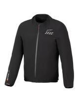 Alpinestars AMT-8 Stretch Drystar® XF Jacket Liner, Black, lightweight waterproof stretch jacket, front zipper, AMT logo on chest, Drystar® XF branding on right sleeve, elasticated collar and cuffs.