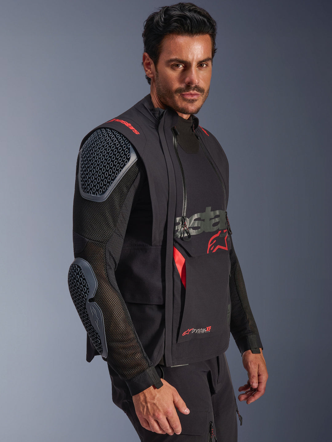 Halo Pro Drystar® XF Laminated - Black Motorcycle Jacket | Alpinestars®