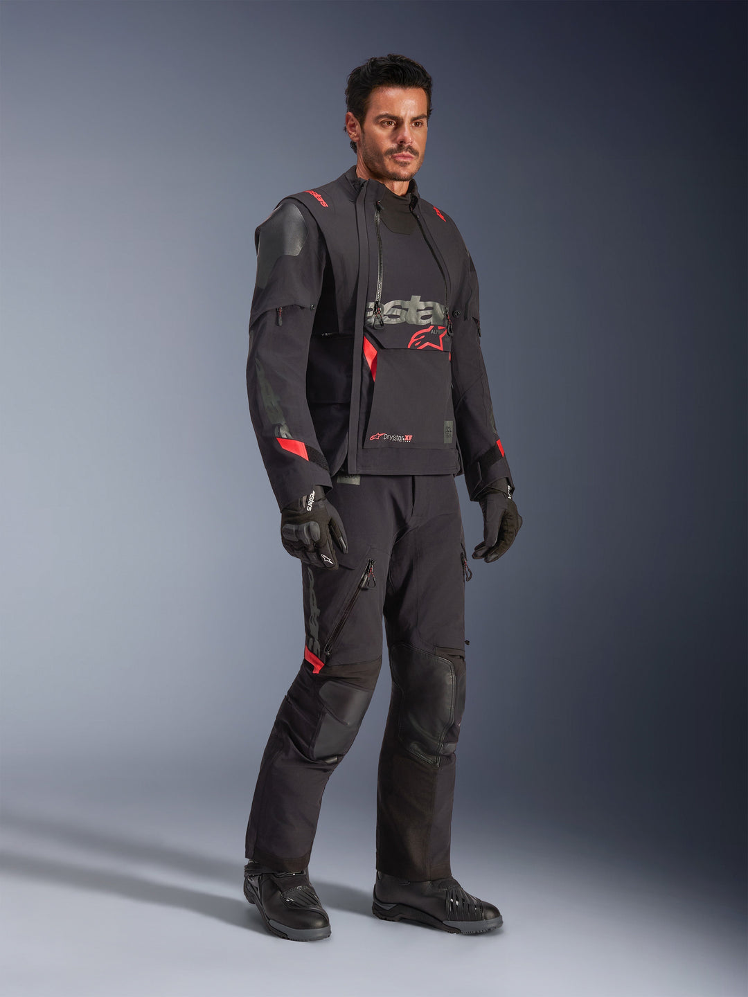 Halo Pro Drystar® XF Laminated - Black Motorcycle Jacket | Alpinestars®