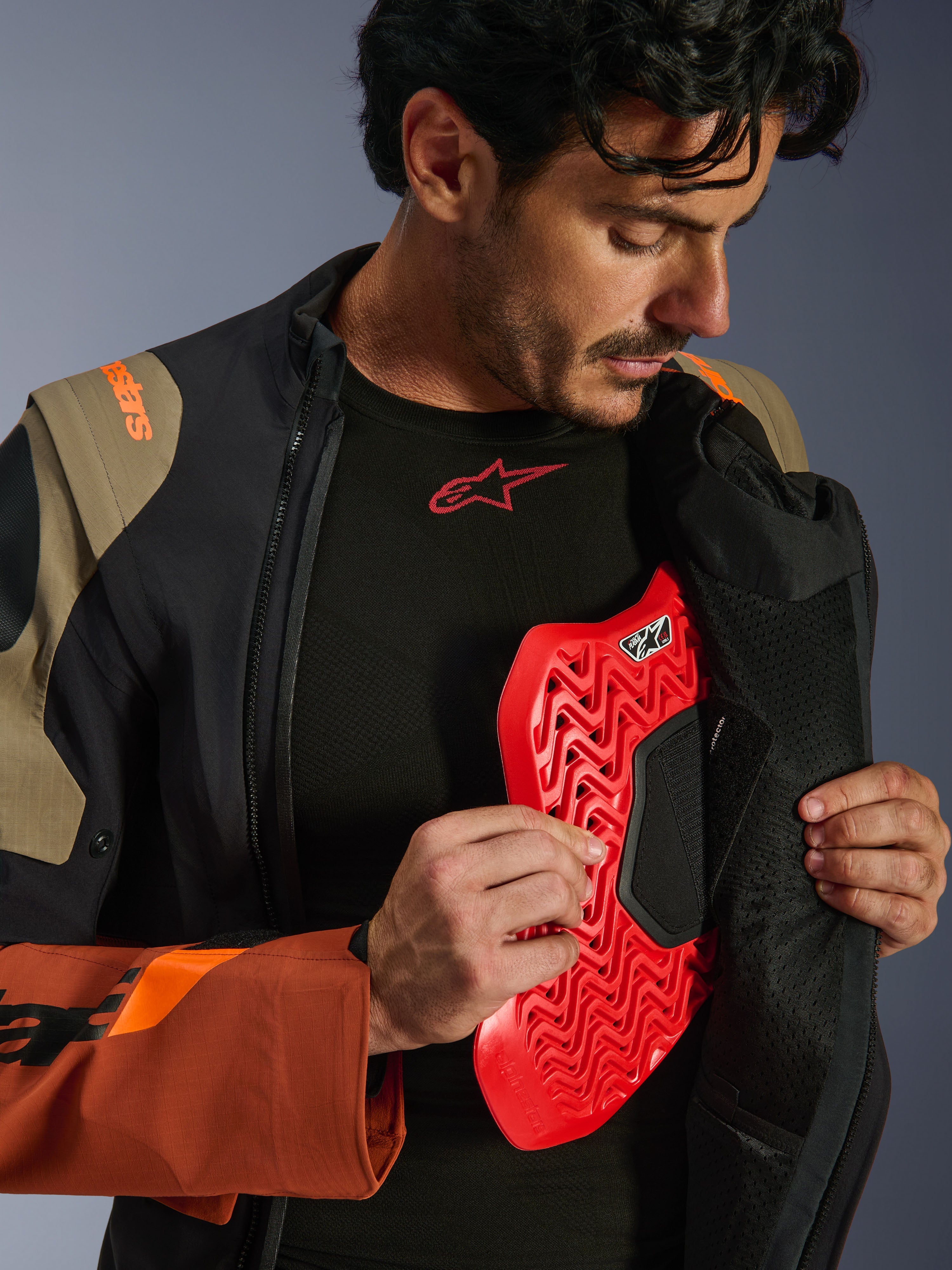 【冬春用】アルパインスターズ　プロテクタージャケット　XL 黒オレンジ Halo Pro Drystar® XF - Black Motorcycle Jacket | Alpinestars®