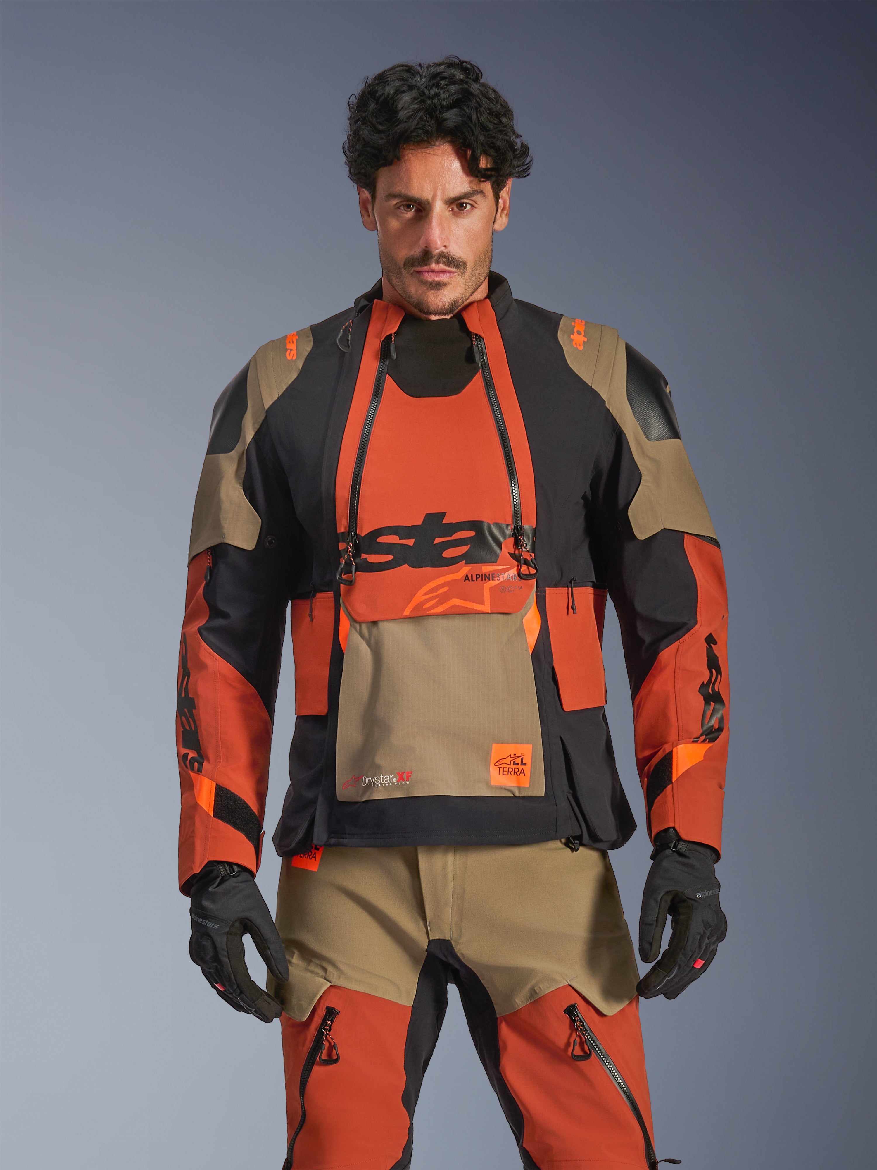 Halo Pro Drystar® XF Laminated - Black Motorcycle Jacket | Alpinestars®