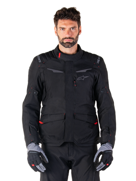 ST-1 Waterproof - Black Motorcycle Jacket | Alpinestars®
