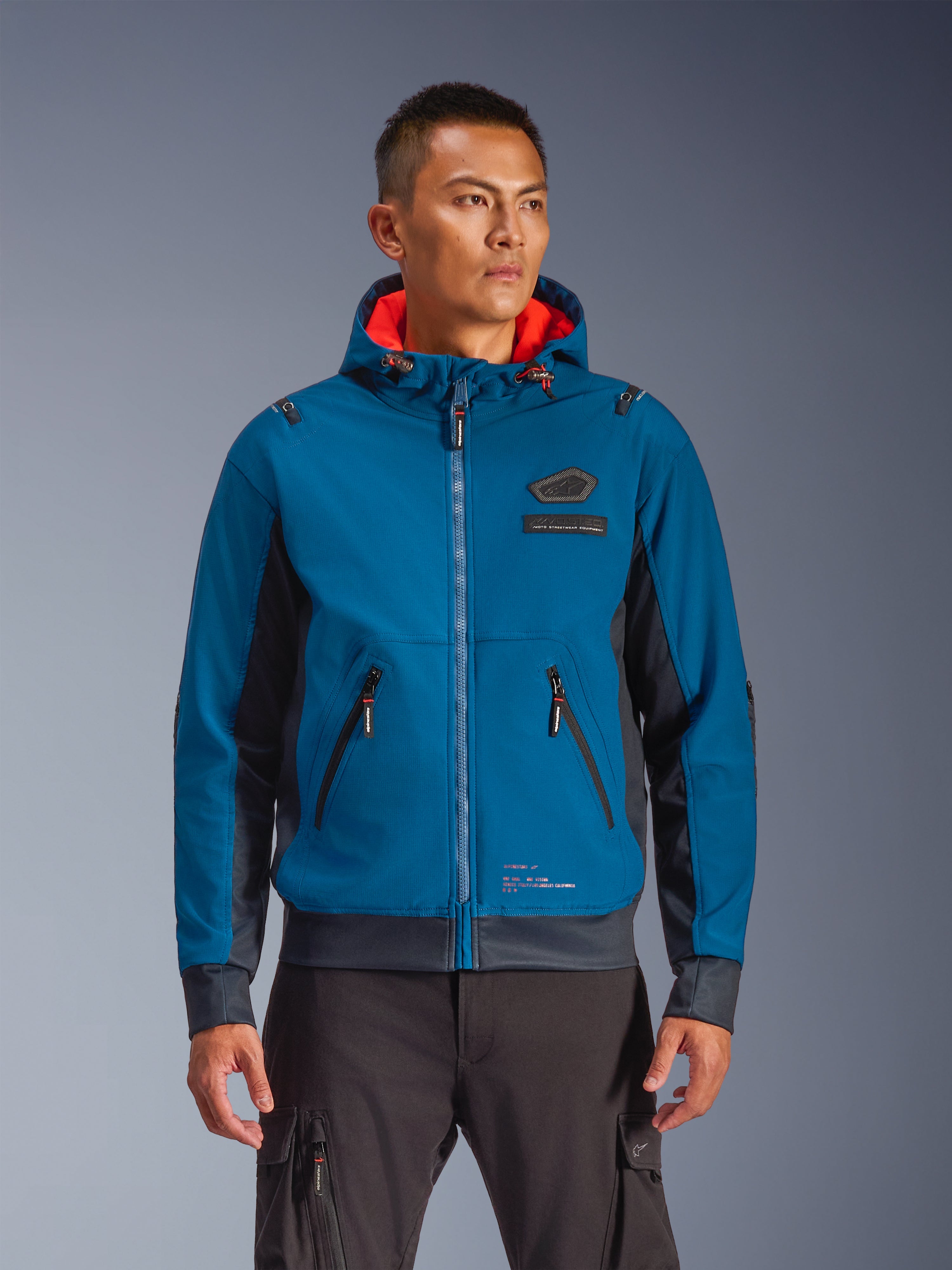 Moblast Waterproof - Blue Motorcycle Jacket | Alpinestars®