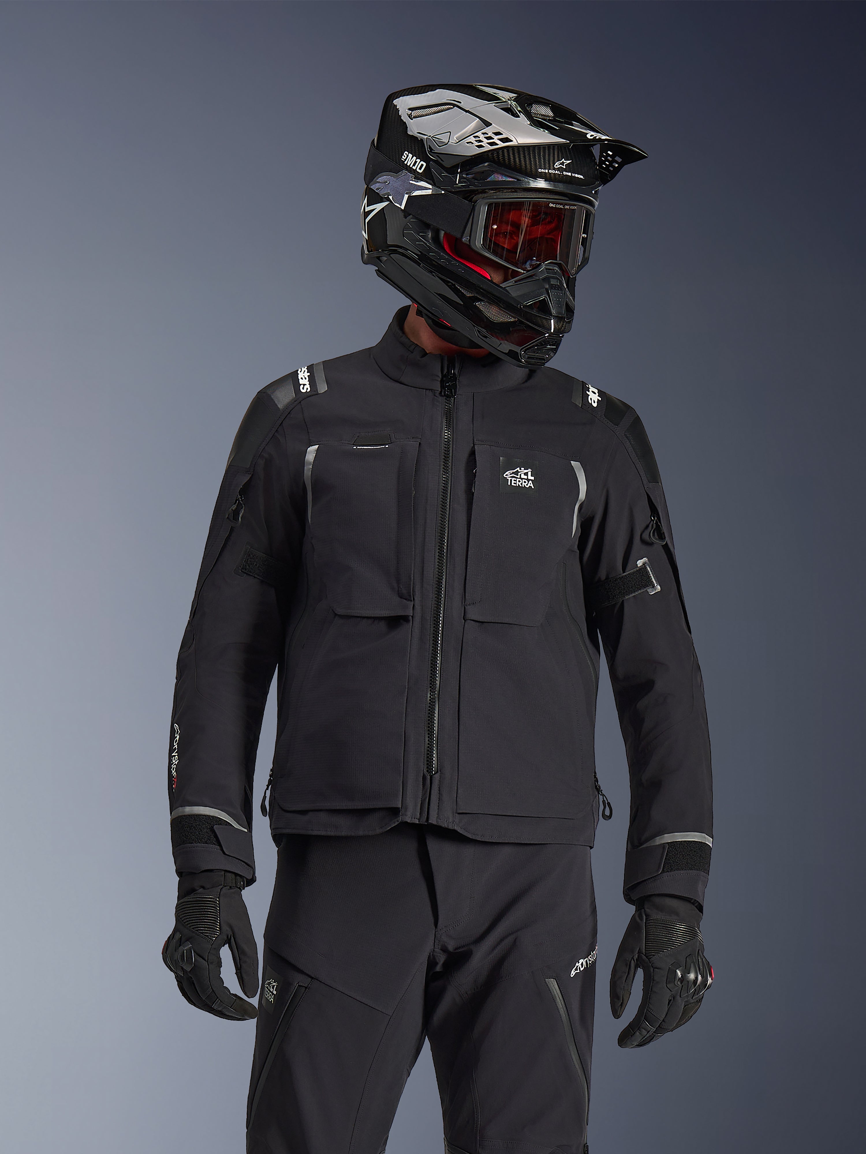 Andes Pro Drystar® XF - Gray Motorcycle Jacket | Alpinestars®