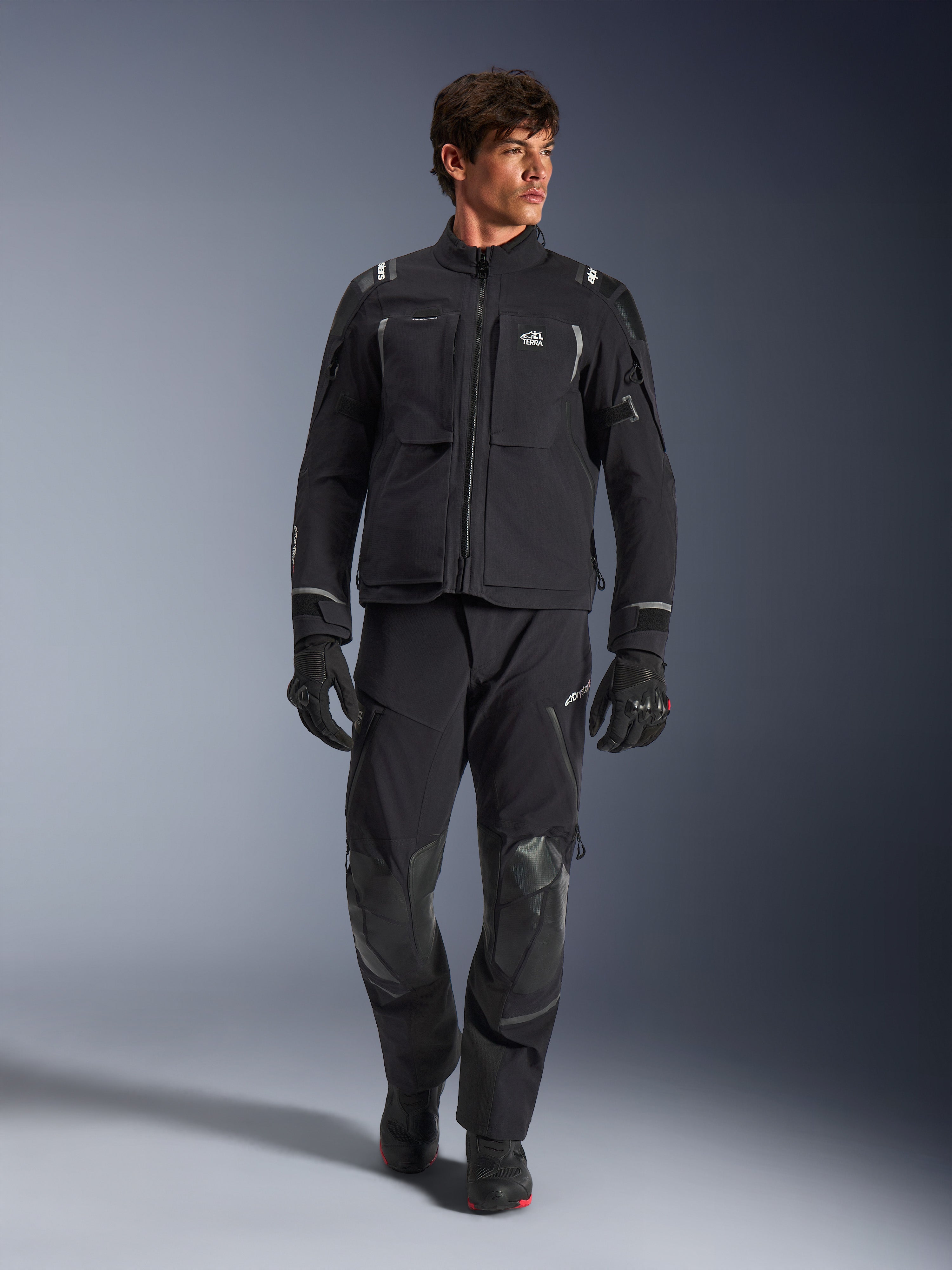 Andes Pro Drystar® XF - Gray Motorcycle Jacket | Alpinestars®