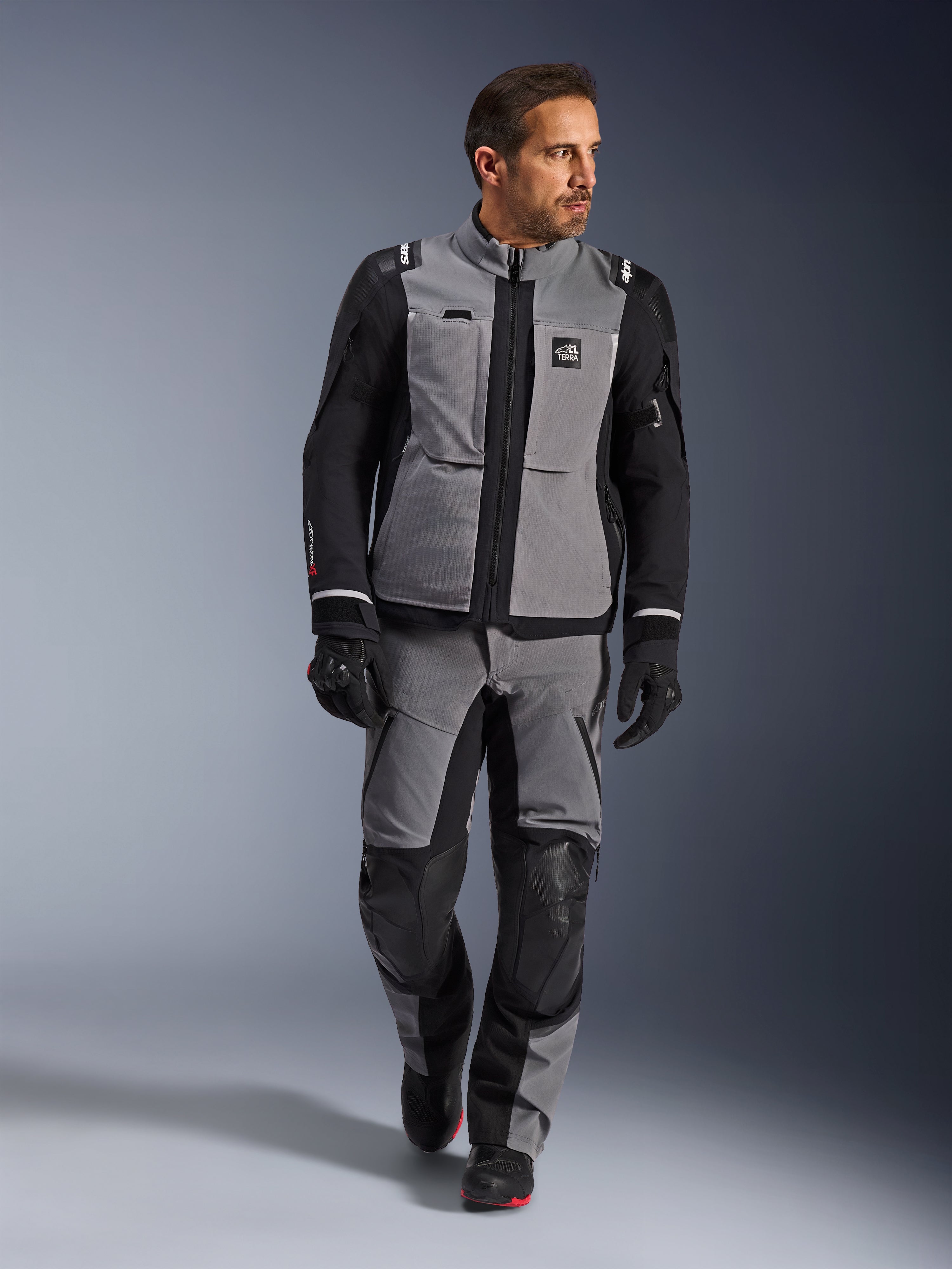 Andes Pro Drystar® XF - Gray Motorcycle Jacket | Alpinestars®