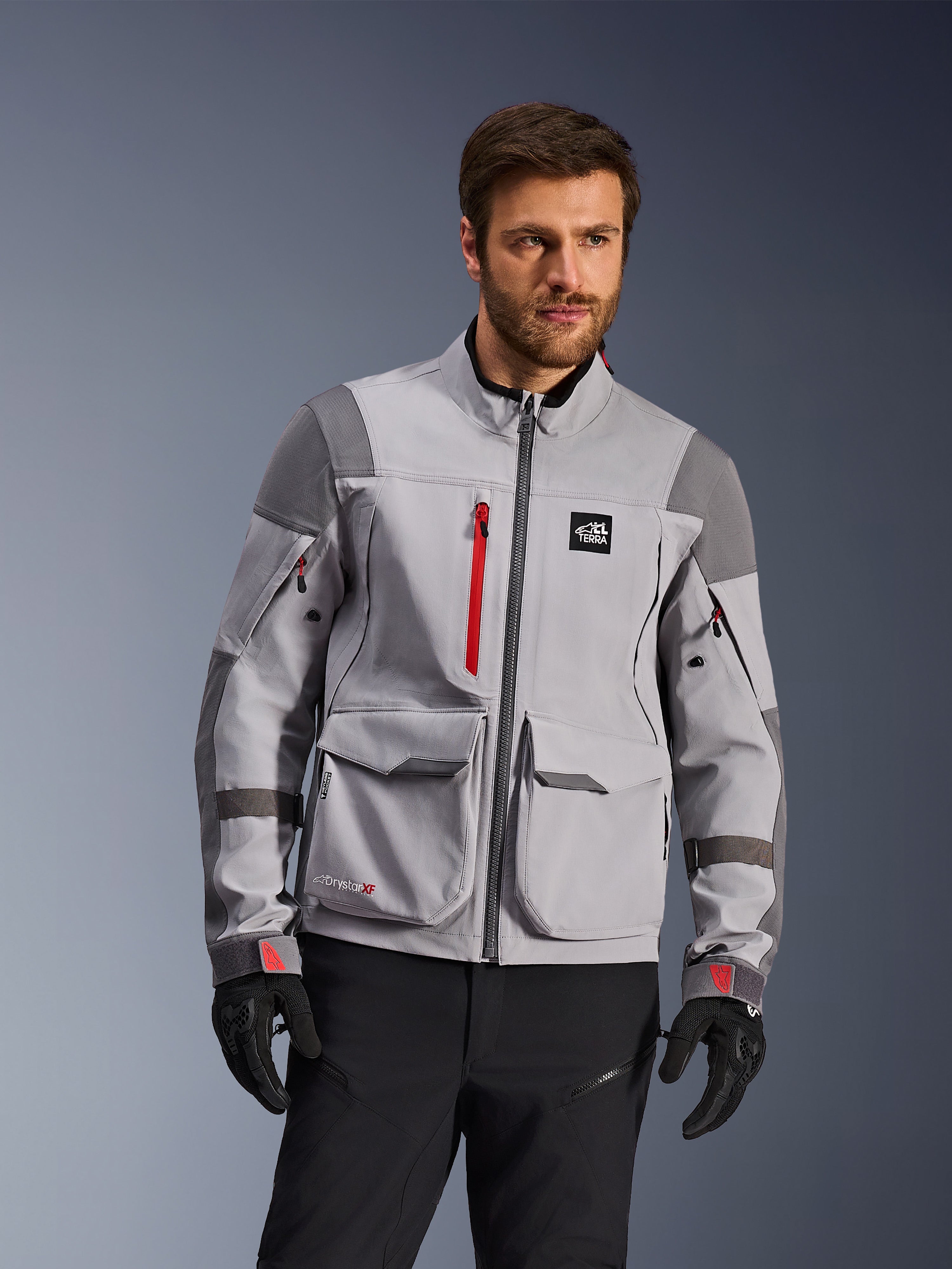 Maxdura Drystar®XF - Gray Motorcycle Jacket | Alpinestars®