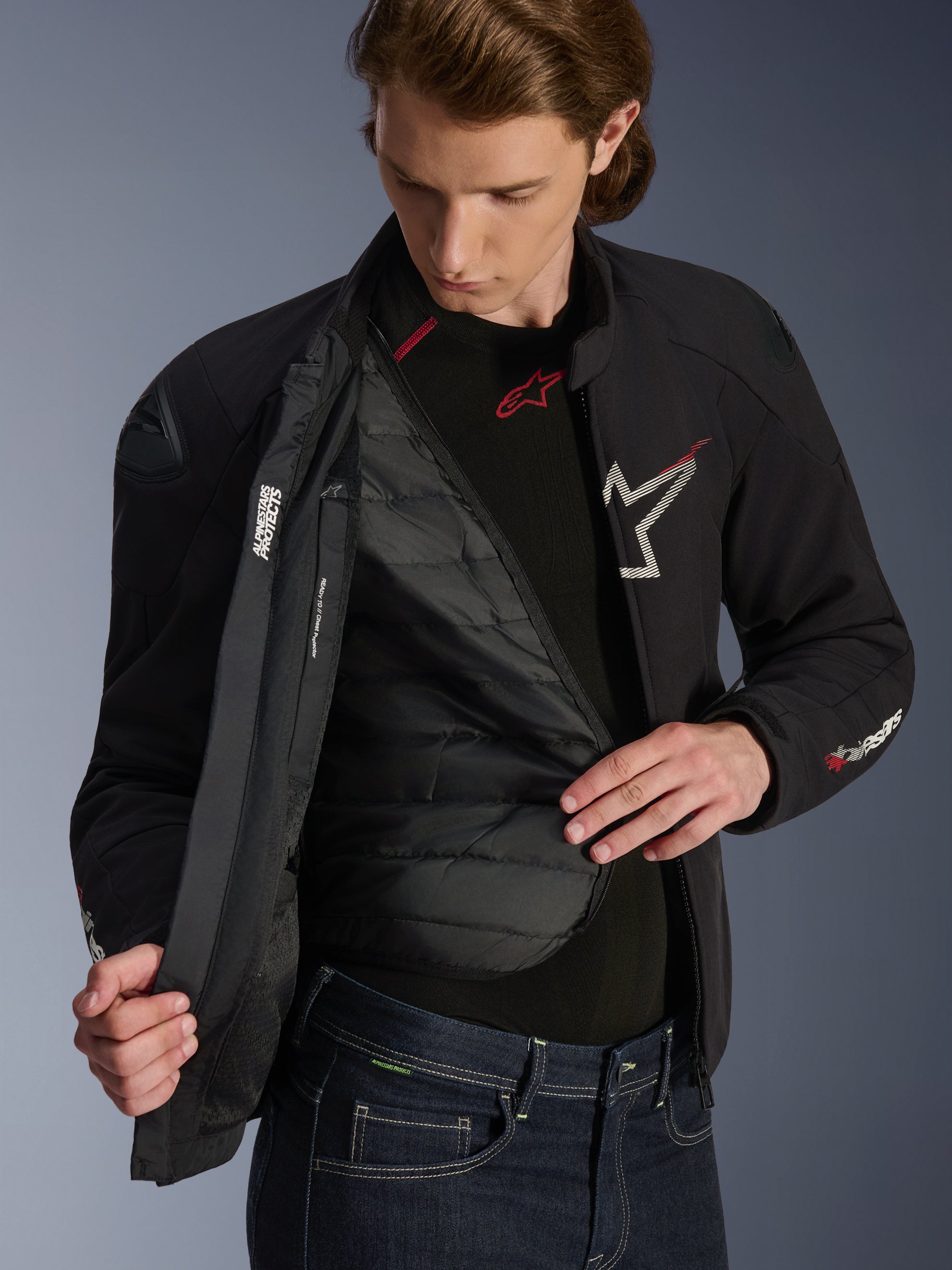 SMX Waterproof - Black Motorcycle Jacket | Alpinestars®