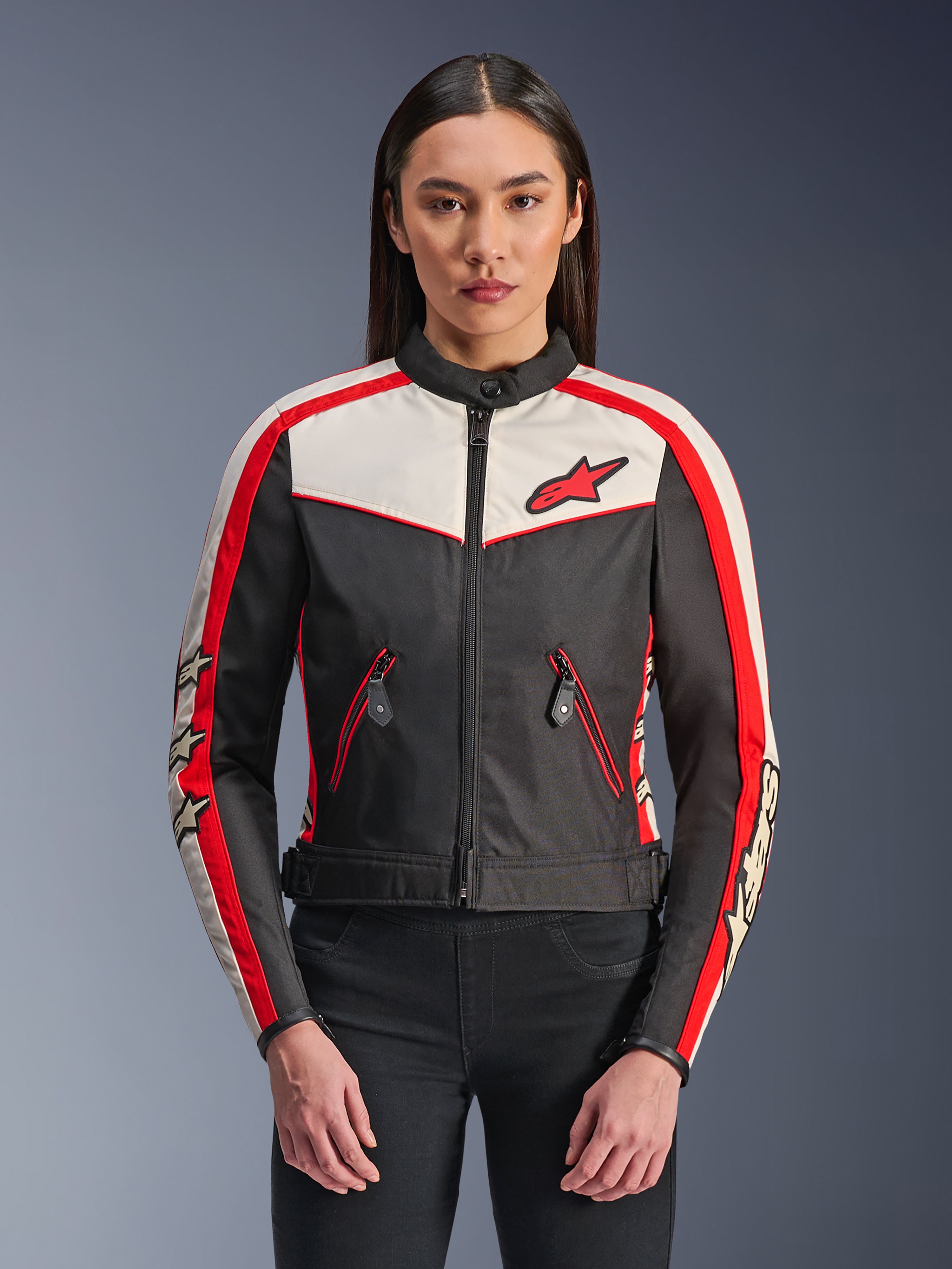 Stella T-Dyno Water Resistant - Black Motorcycle Jacket | Alpinestars®