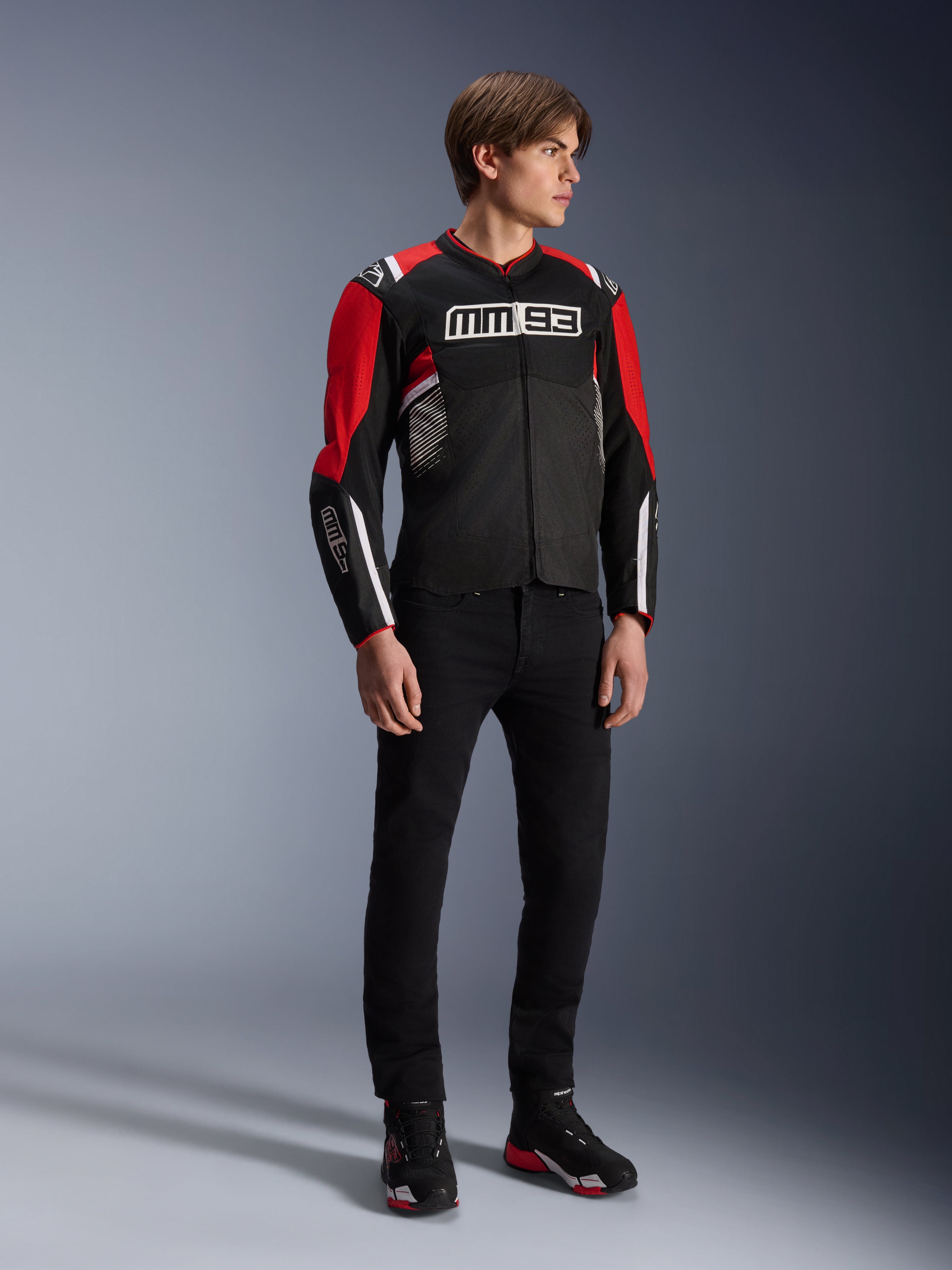 MM93 T-SPS Air V2 - Black Motorcycle Jacket | Alpinestars®