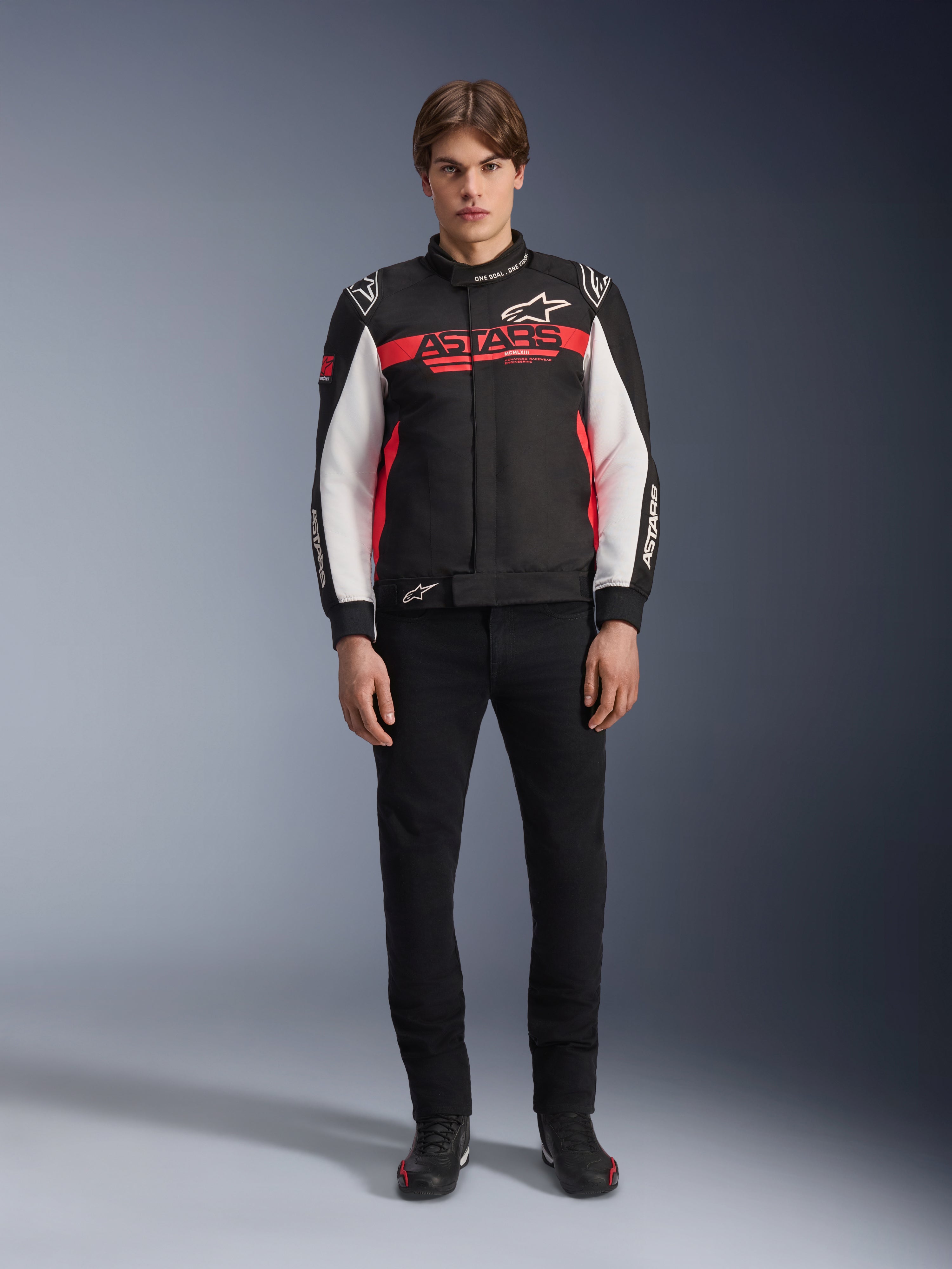 Lサイズ　春夏用　Alpinestars スポーツジャケット 黒/赤 Monza Sport Jacket - RED RACING/SPORT Jackets | Alpinestars