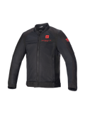 Alpinestars Honda Luc V2 Air Jacket, Urban Motorcycle Riding, Men's, Black and Red, Ventilated Textile Mesh.