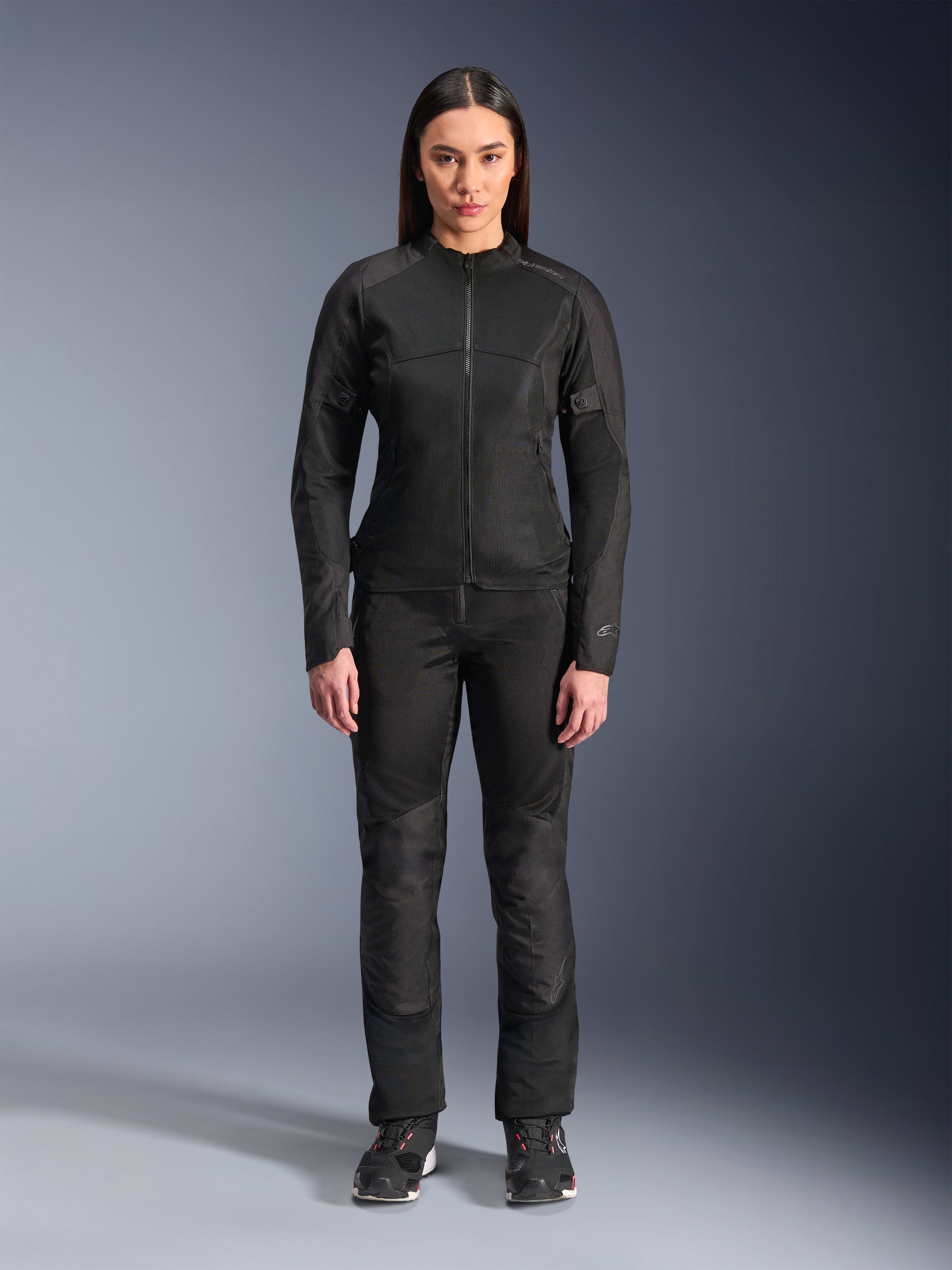 Stella C-1 Air - Black Motorcycle Jacket | Alpinestars®