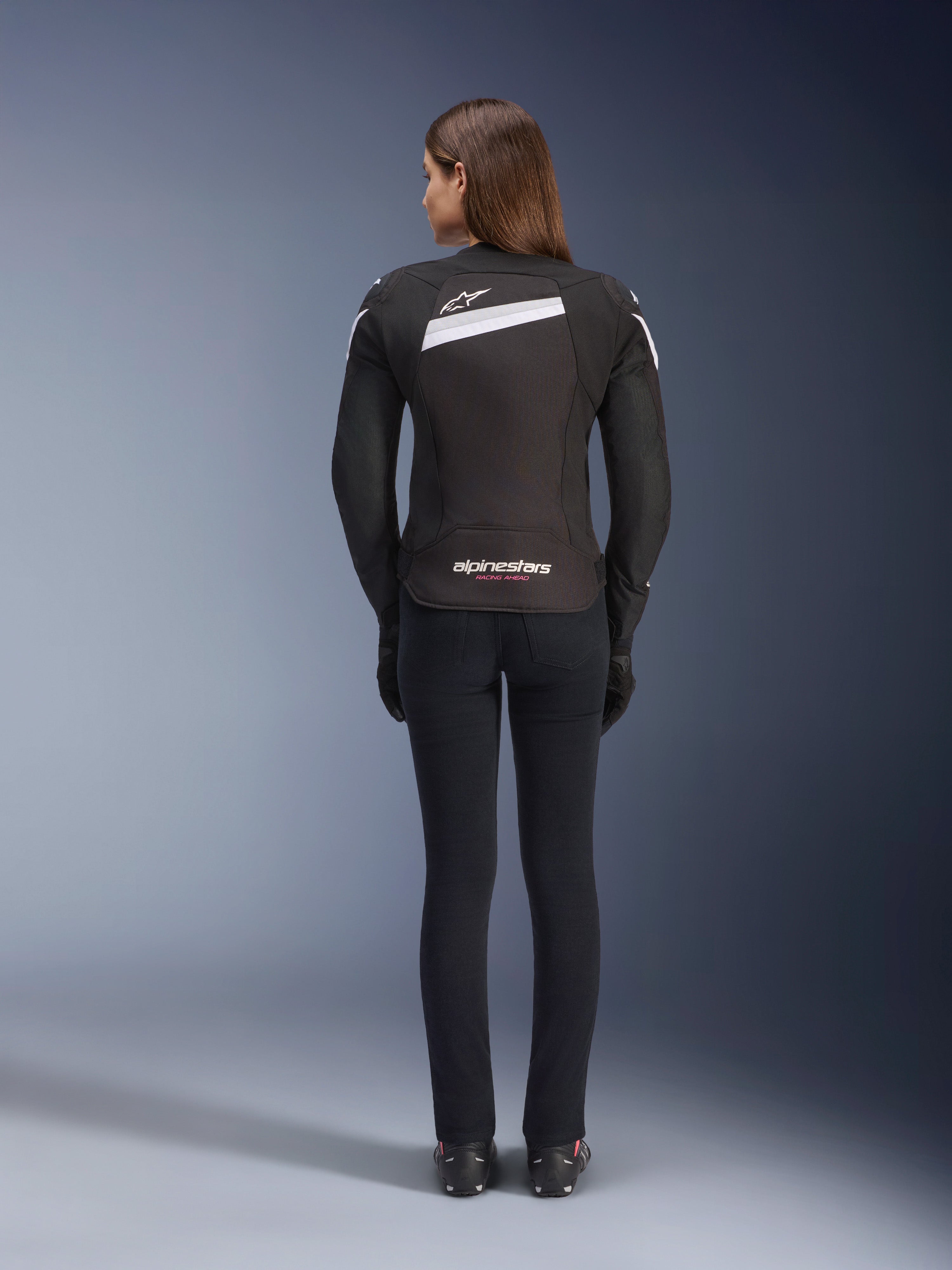 Stella T-GP Plus R V4 - Black Motorcycle Jacket | Alpinestars®