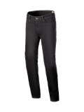 Alpinestars Cult-8 Stretch Denim Pants, Black men's urban motorcycle jeans with protective CE armor.